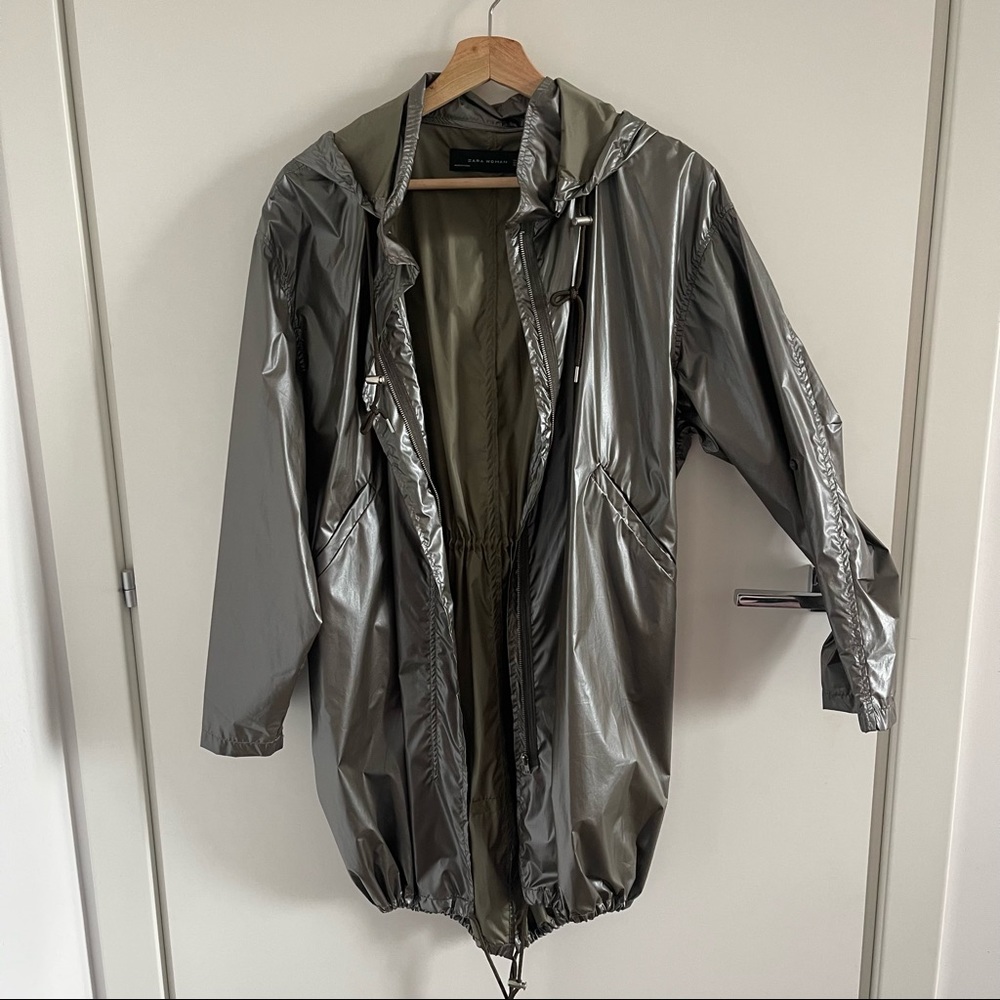 Metallic Rain coat